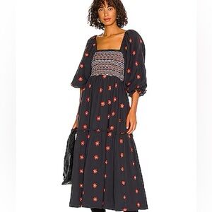 Dahlia Embroidered Maxi Dress in Black Combo
FREE PEOPLE